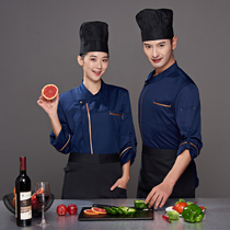 Chef clothes Long sleeve autumn hotel chef work clothes restaurant back kitchen work clothes kitchen uniform mens clothing