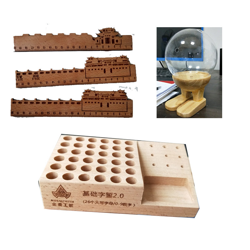CNC laser engraving products machined custom wood lamps to make wooden planks accessories Art and wood tailor-made design
