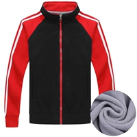 WY503 плюс бархатные черные красные рукава