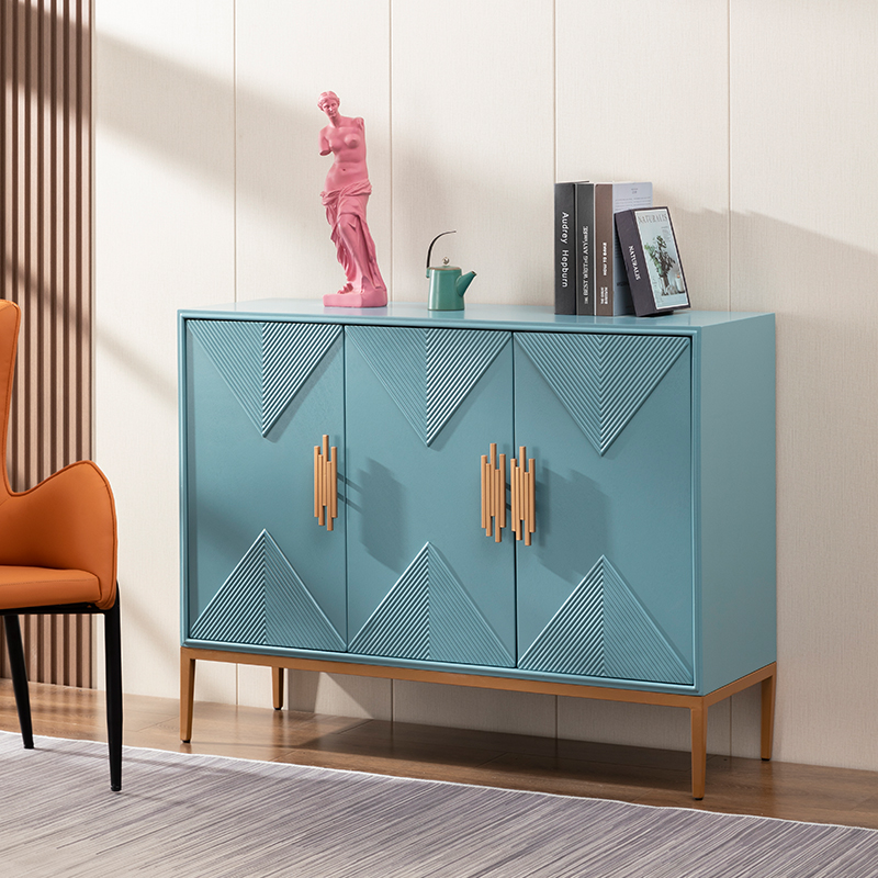 American light and luxurious closing cabinet Entrance Hall Partition Cabinet Living-room Wine Cabinet Simple Solid Wood Lockers Dining Cabinet