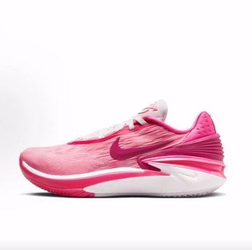 Nike Air Zoom G.T Cut 2 Ep Low-Top Basketball Shoes, Unisex, Pink and White