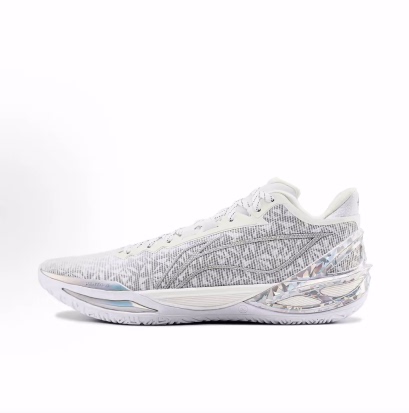 Lining Blade 6 Anti-Torsion, Shock-Absorbing, Non-Slip, Wear-Resistant, Breathable, Rebound Low-Top Basketball Shoes for Men, Standard White