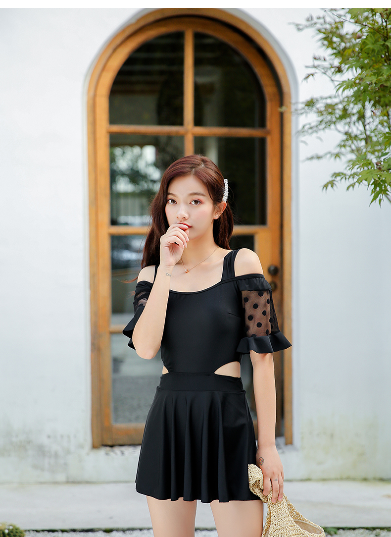 Áo tắm nữ liền thân bảo thủ thon gọn bụng thon gọn ngực nhỏ lộng lẫy gợi cảm trong kỳ nghỉ xuân 2018 mới - Bộ đồ bơi One Piece áo bơi liền thân