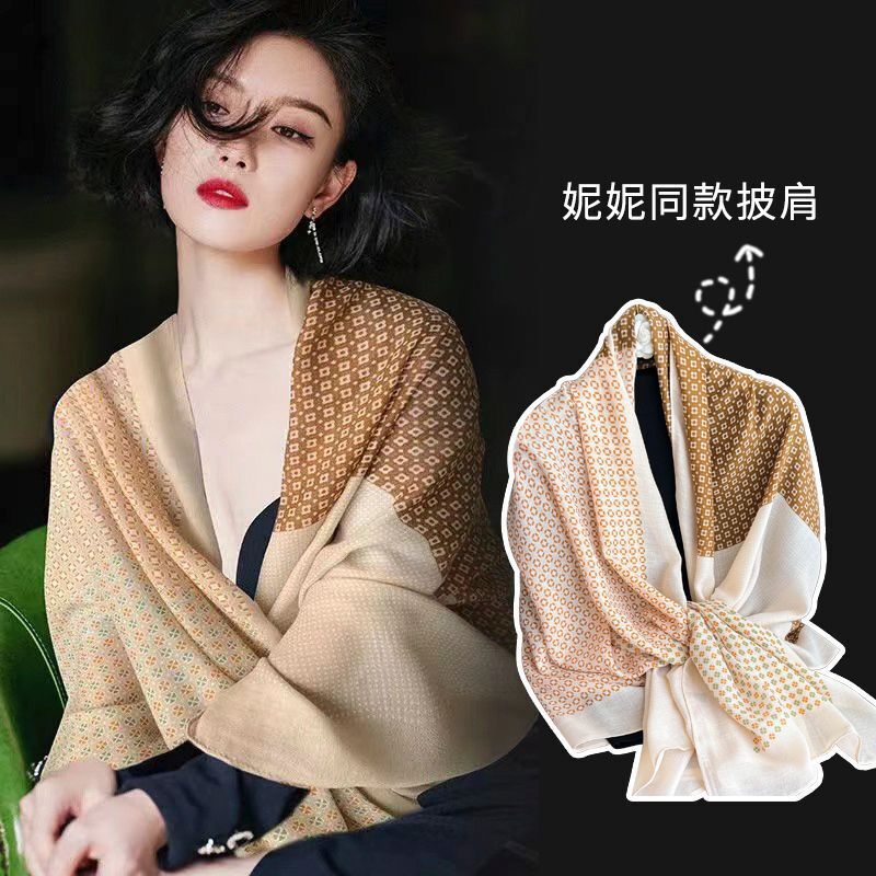 2026 Thin Silk Scarf for Women, Autumn and Winter Korean Style Versatile Long Silk Scarf, Summer Sun Protection Shawl Dual-Use 2026 Thin Silk Scarf for Women, Autumn and Winter Korean Style Versatile Long Silk Scarf, Summer Sun Protection Shawl Dual-Use