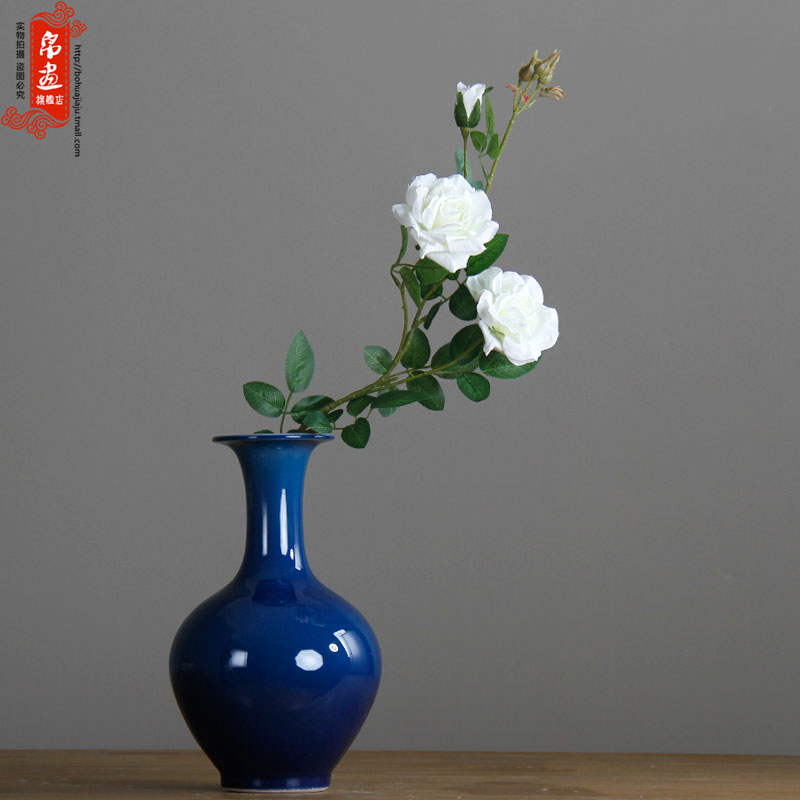 Jingdezhen ceramic vase household contracted sitting room adornment is placed on the dried flower arranging flower implement European big vase