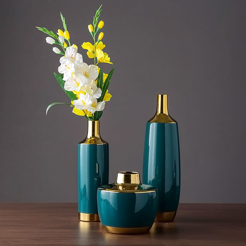 Jingdezhen ceramic vase Nordic contracted and I sitting room, TV ark, furnishing articles table dry flower decoration flower arranging flowers