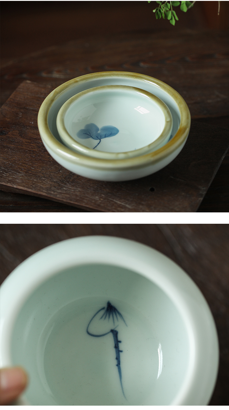 Jingdezhen ceramics ashtray creative move fashion wind restoring ancient ways large living room home office decoration