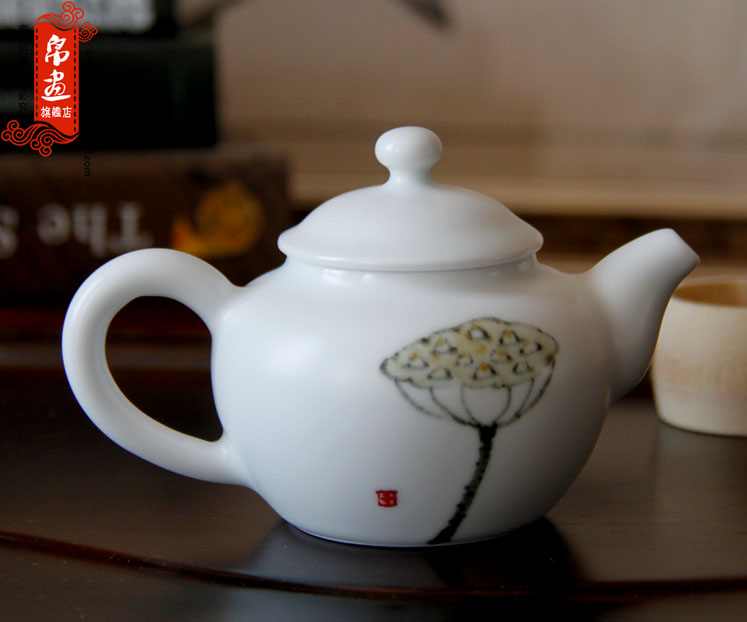 Clearance of jingdezhen ceramic mini huai single pot of tea pot porcelain teapot kung fu tea pot single pot