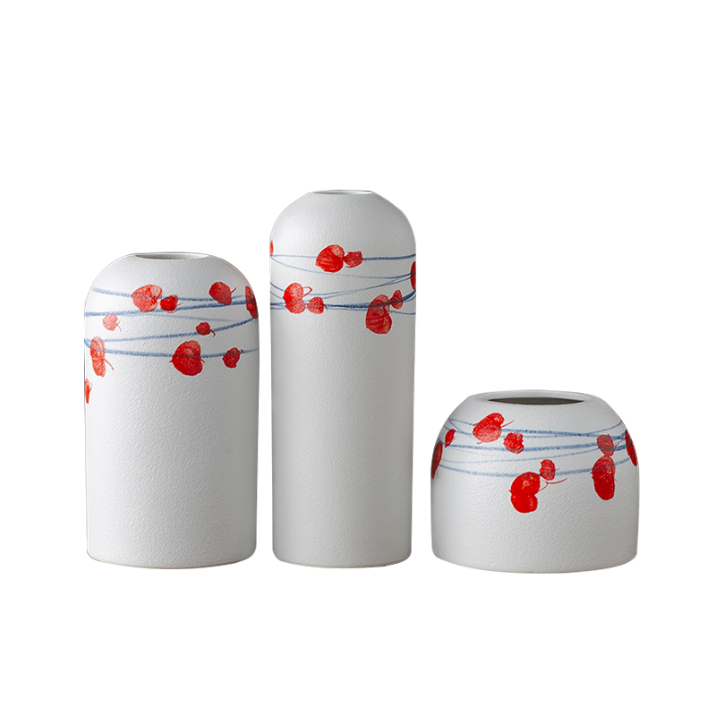 Jingdezhen ceramic vases, I and contracted sitting room flower arranging place dry flower receptacle desktop decoration home decoration