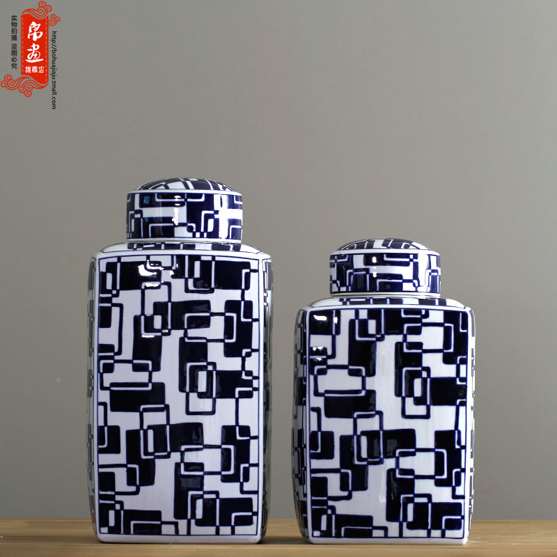 Contracted and I ceramic pot is placed between the household TV ark, porch example, decorative dried flowers vase furnishing articles