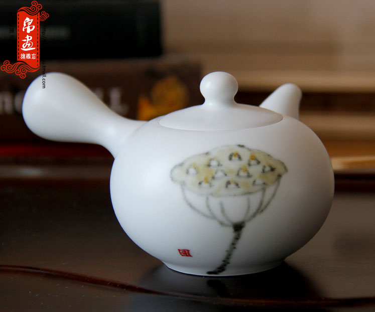 Clearance of jingdezhen ceramic mini huai single pot of tea pot porcelain teapot kung fu tea pot single pot