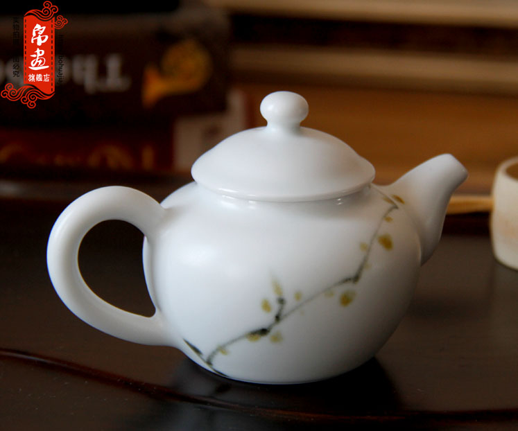 Clearance of jingdezhen ceramic mini huai single pot of tea pot porcelain teapot kung fu tea pot single pot