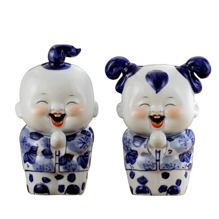 Jingdezhen blue and white classical character moral furnishing articles with joy festival decoration porcelain ceramic decoration