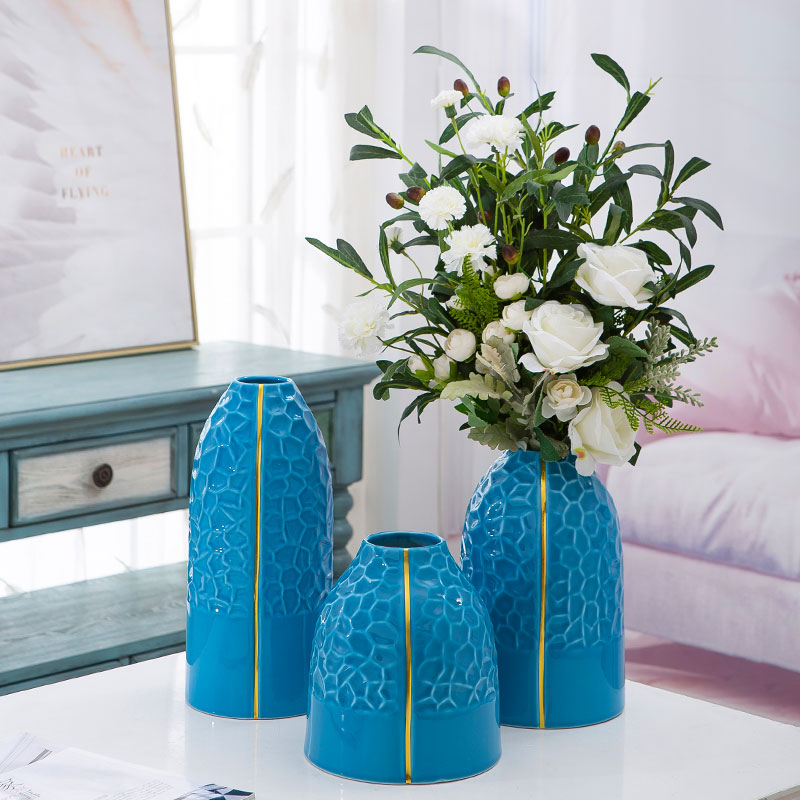 Jingdezhen ceramic vase furnishing articles of modern creative contracted sitting room dry flower arranging flowers home decoration decoration landing