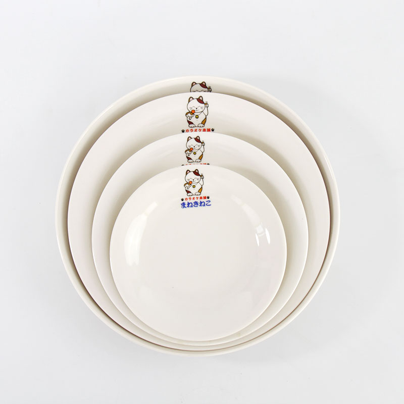 The cost of clearance price ceramic bowl household to eat bread and butter plate character express cartoon cutlery dishes