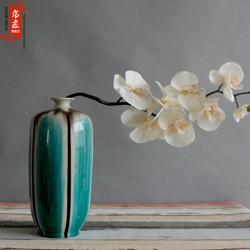 Jingdezhen ceramic up ceramic decoration home sitting room TV ark, flower flower flower ornaments furnishing articles