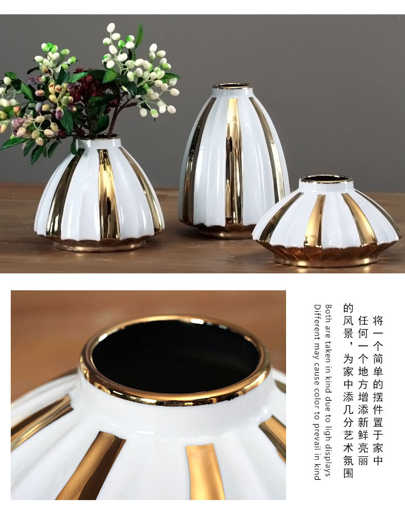 Modern fuels the jingdezhen ceramic flowers in the living room TV cabinet wine porch desktop flower arranging household furnish furnishing articles