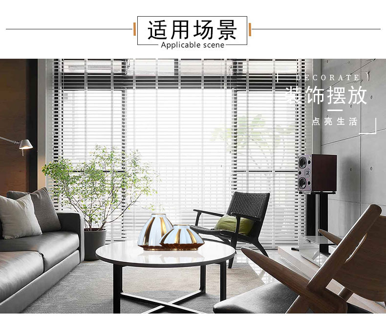 Modern fuels the jingdezhen ceramic flowers in the living room TV cabinet wine porch desktop flower arranging household furnish furnishing articles