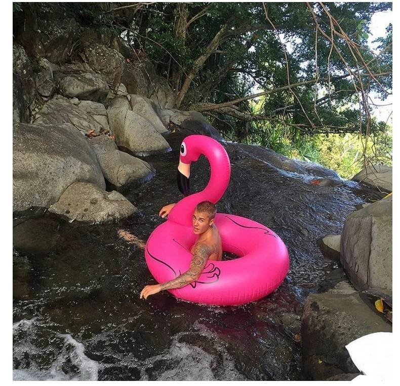 Vòng bơi người lớn vòng nổi inflatable dày unisex thiết bị flamingo nách phao cứu sinh trẻ em bơi lap