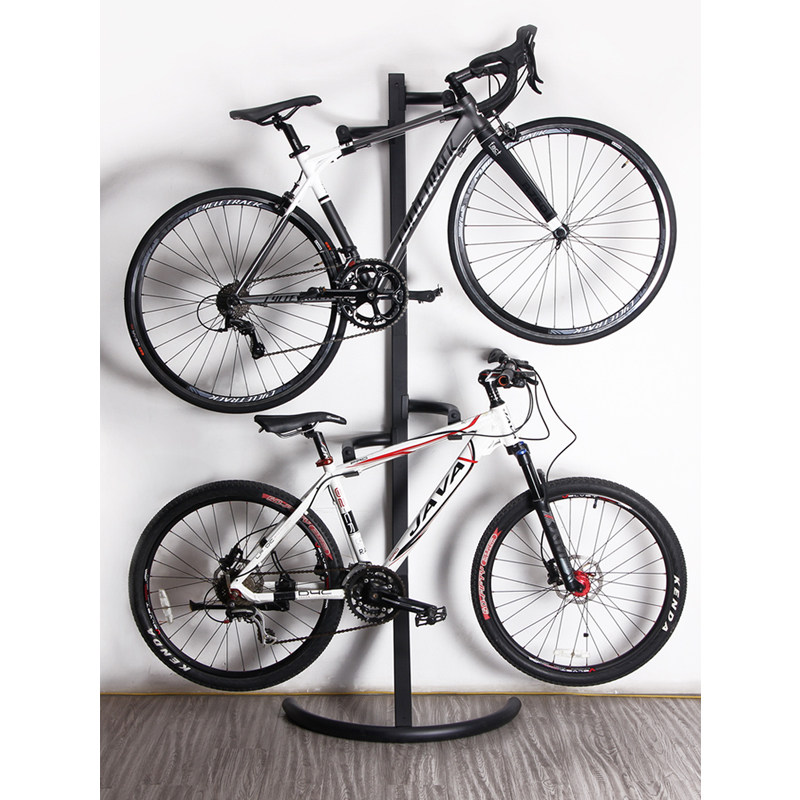 Bicycle parking rack indoor wall vertical road bike display rack mountain bike hanger bicycle support frame