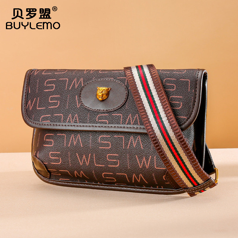 Bag 2021 new tide messenger bag Joker women's bag summer net red ultra-thin shoulder bag popular ins fashion bag