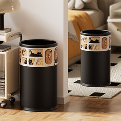 Trash Can for Home Living Room Accessible Luxury High-End High-Value Bedroom Kitchen Bathroom Large Large Capacity 2025 New Style