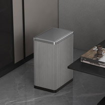 Stainless steel rocking cover type garbage can home living room toilet toilet clamp slit with cover modern minimalist big idea