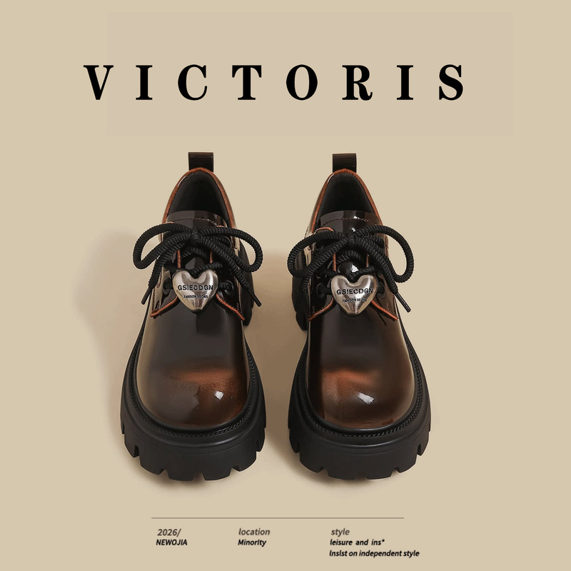 This Is so Beautiful! Victoris Secrnt Thick-Soled Loafers for Women, British Style, High-End Small Leather Shoes This Is so Beautiful! Victoris Secrnt Thick-Soled Loafers for Women, British Style, High-End Small Leather Shoes