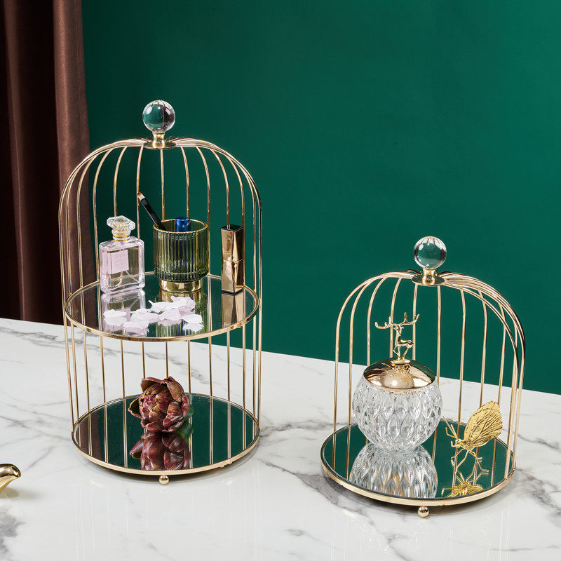 Nordic minimalist containing shelf Cosmetic Tabletop Containing box Makeup Table Finishing Plant shelf Home Decorative Items Hem