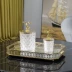 Phòng khách Bắc Âu bàn cà phê trang trí khay trang trí Châu Âu Mỹ mô hình phòng trang sức lưu trữ khay gương trang trí mềm - Trang trí nội thất
