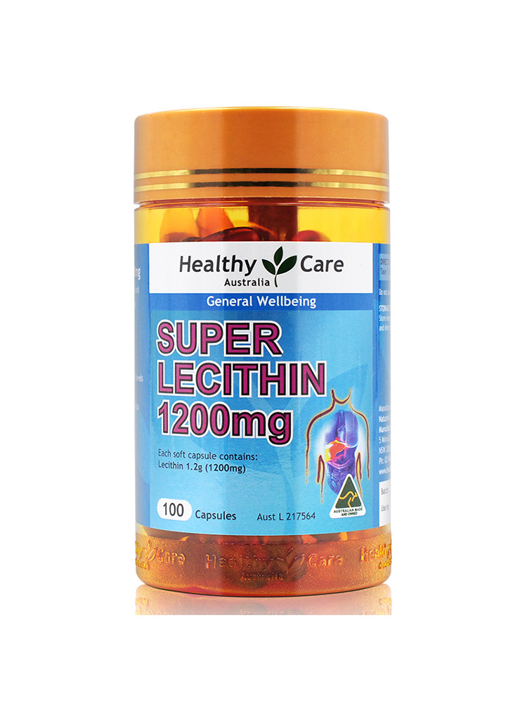 Australian HC imports Healthy Care Soy Lecithin Capsules 100 grains
