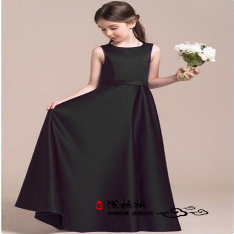 Black girl piano performance dress kids violin performance outfit orchestral  chorus princess dress spring/summer: every