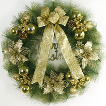 50CM Golden Christmas wreath exquisite wreath high grade wreath 40CM Christmas decoration wreath Christmas supplies