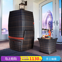 Outdoor imitation rattan chair rattan rattan hotel balcony living room special sofa modern outdoor garden counter promotion