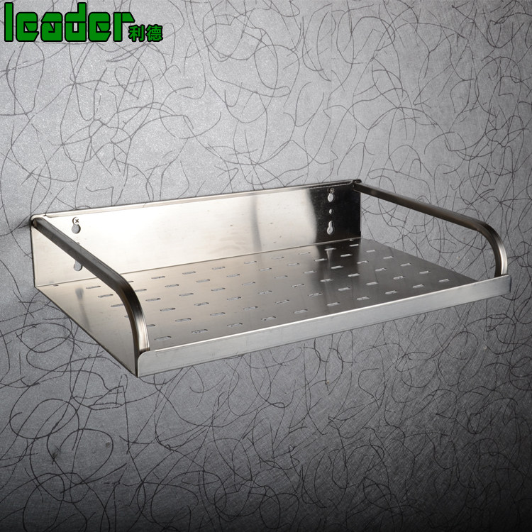 Hardening stainless steel kitchen wall hanging single layer soy rack bathroom storage frame household savings space