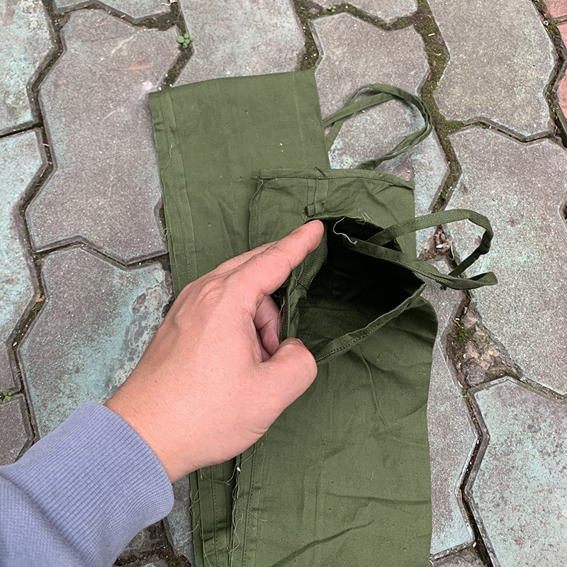 Grass Mat Bag 60 70s Old Canvas Dry Grain Bag Tied Leg Kneecap Outdoor Bag for fishing bag collection-Taobao