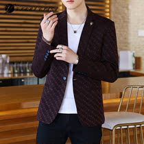 Small suit jacket men Korean version of slim handsome young spring and autumn new mens fashion trend single West Coat thin suit