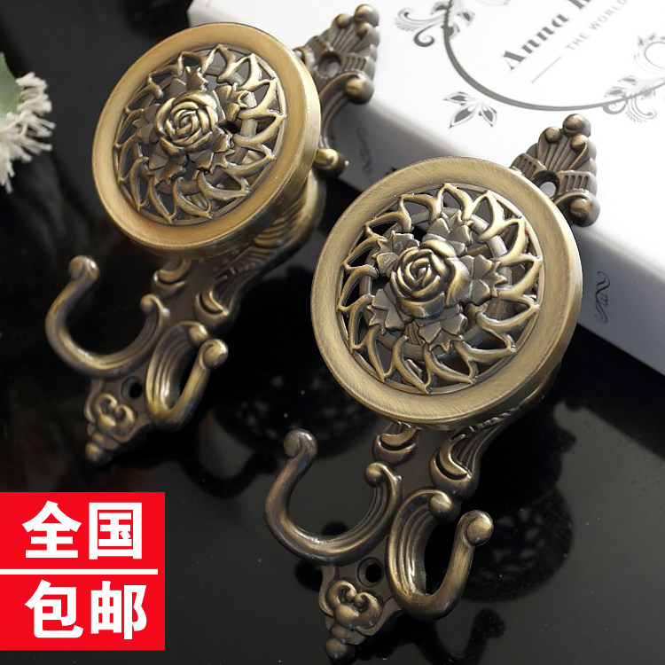 High-grade European rose aluminum alloy curtain hanging ball wall hook wall hook curtain hook tie ball hook hook hook hook