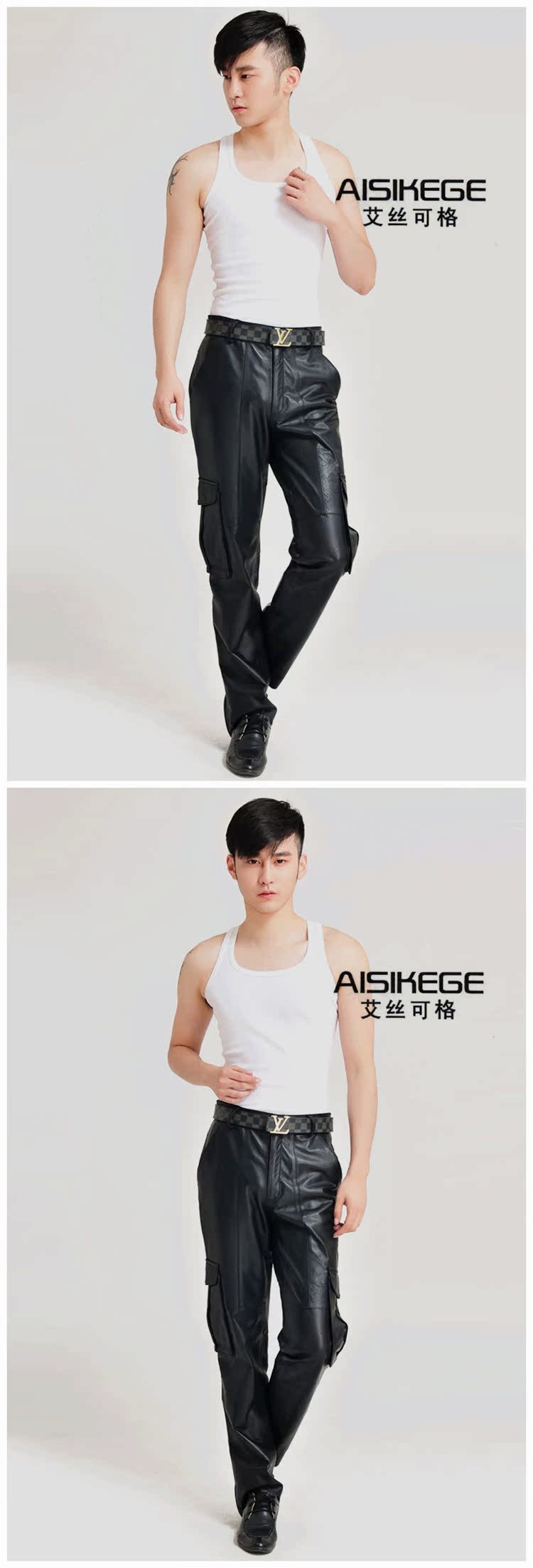 Pantalon cuir homme en vrac pour adolescent pour hiver - Ref 1491817 Image 11