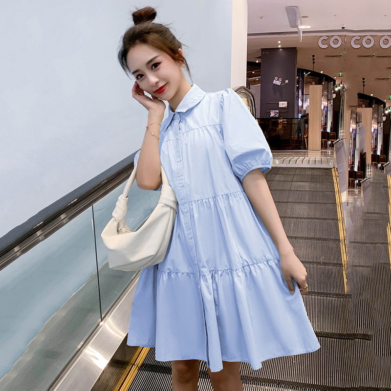 Maternity Dress Loose Summer Dress 2026 Mid-Length Short-Sleeved White Princess Dress Summer Maternity Dress Maternity Dress Loose Summer Dress 2026 Mid-Length Short-Sleeved White Princess Dress Summer Maternity Dress