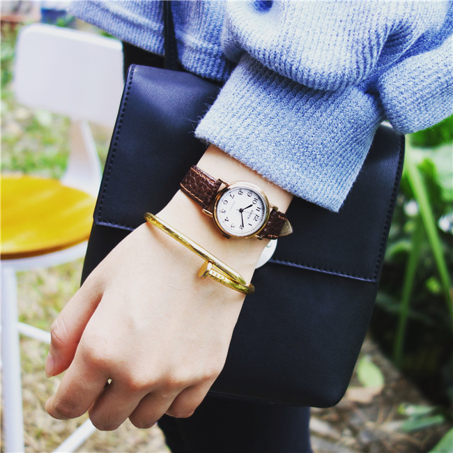 郑秀晶郑爽同款手表女生复古简约小巧细带小型