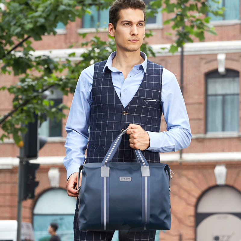 Briefing Business Men's canvas leisure large capacity single shoulder bag men Official Oxford cloth travel bag for men