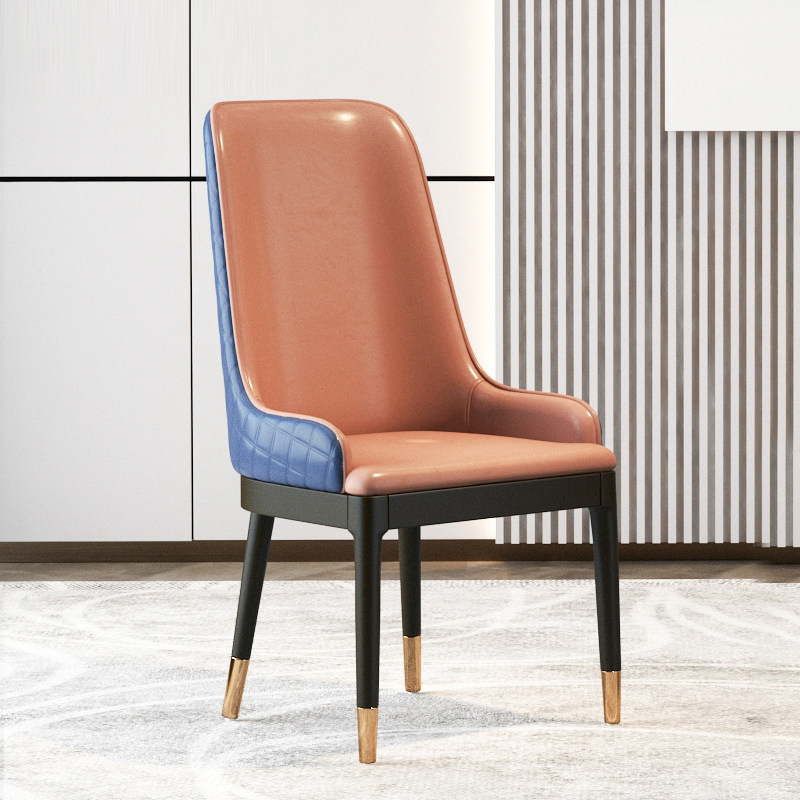 Hao Tianyi Hotel Dining Chair Solid Wood Backrest Soft Bag Armchair Modern Light Lavish Minimalist Chair Club Home Hotel Chair