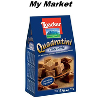 LoackerQuadratini Wafer Chocolate laijia Chocolate flavored grain packed Wafer biscuits