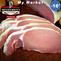 Butler WhitesSmoked Back Bacon 200g Baffle White Smoked Smoky Outer Ridge Bacon