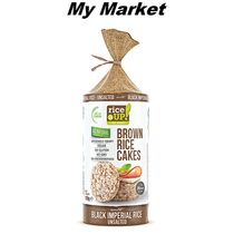 Rice Up Rice Cakes Black Imperial Unsalted 甘 齿 记 原 原 原 糙 糙 糙米 饼