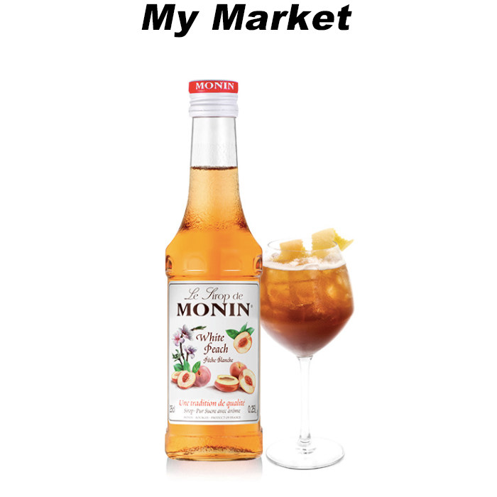Monin Syrup White Peach 250ml