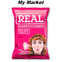 Real Sweet Chilli Potato Chips 150g British Riel bell pepper flavored Potato Chips