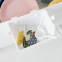 Rice Japan System Imported Kitchen Hanging Basket Small Items Racks Ins-hanging Free-to-punch Sink Drain containing basket