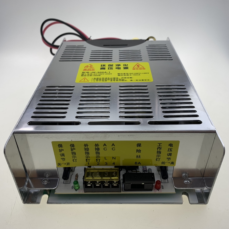 BBQ Fume Purifier High Voltage Power Supply 300W Single Output JK-300A-1 Industrial Electrostatic Plasma